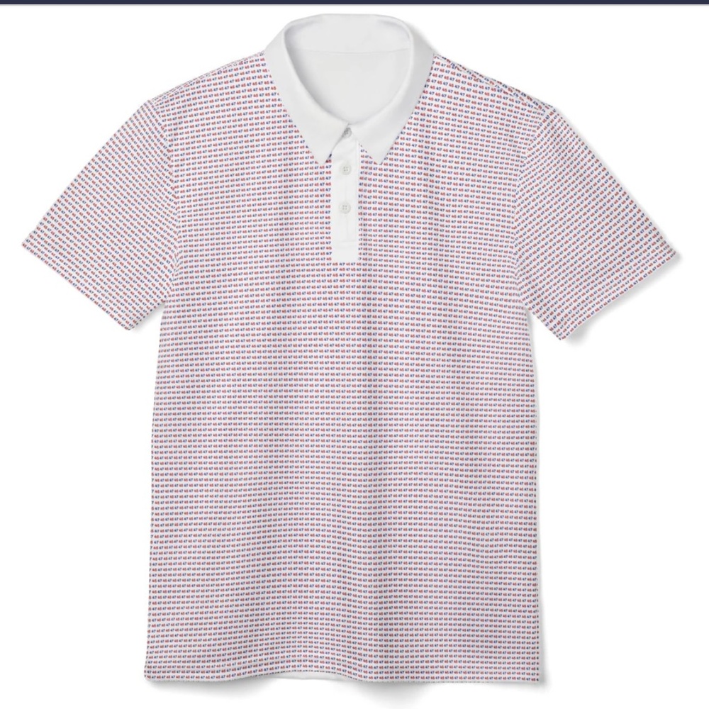 Men's White 45/47 Golf Polo Shirt NWOT
